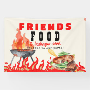 Friendsgiving Potluck BBQ Cook Off Thanksgiving Banner