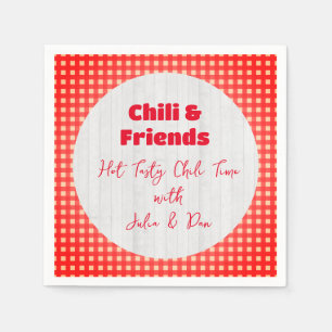 Friendsgiving Potluck Chilli Cook Off Thanksgiving Napkin