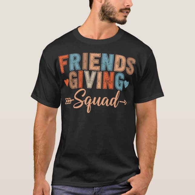 Friendsgiving Squad 2025 Matching Thanksgiving  T-Shirt (Front)