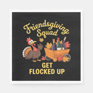 Friendsgiving Squad Get Flocked Up Classic T-Shirt Napkin