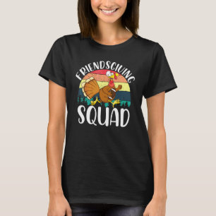 Friendsgiving Squad Tee Funny Thanksgiving Turkey 