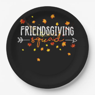 Friendsgiving Squad Thanksgiving Friendship Friend Paper Plate