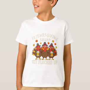 Friendsgiving Squad Turkey Thanksgiving Friends Dr T-Shirt