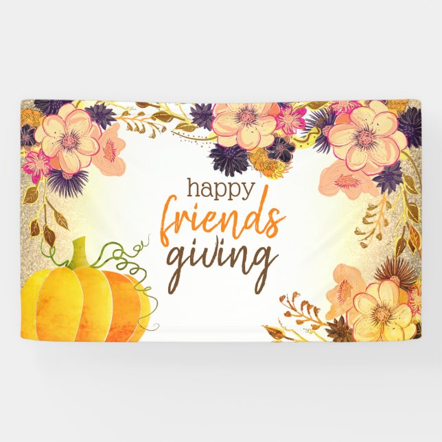 Friendsgiving Thanksgiving Banner (Horizontal)