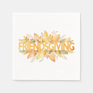 Friendsgiving Thanksgiving Celebration Napkins