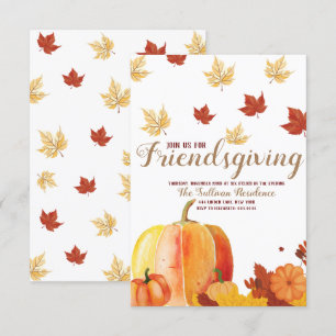 Friendsgiving Thanksgiving Dinner Invitation