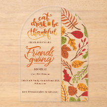 Friendsgiving Thanksgiving Dinner Orange Fall Fun