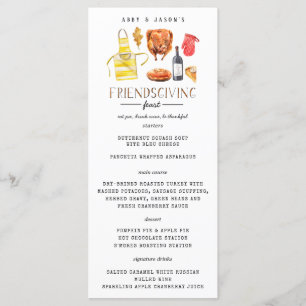 Friendsgiving Thanksgiving Feast Dinner Menu