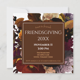Friendsgiving Thanksgiving Feast Invitation
