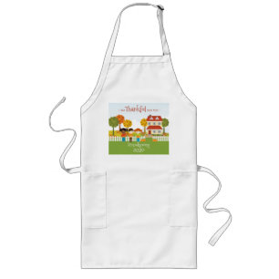 Friendsgiving Thanksgiving Feast Long Apron