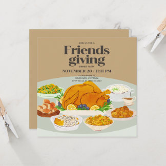Friendsgiving Thanksgiving Invitation
