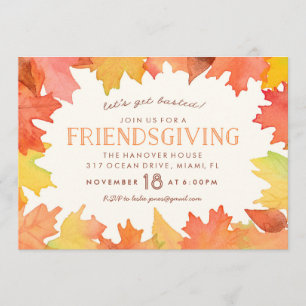 Friendsgiving Watercolor Invitation