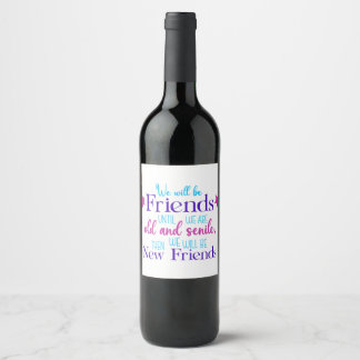 friendship 1 wine label