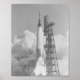 Friendship 7 (Mercury Atlas 6) Launch Poster