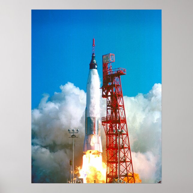 Friendship 7 (Mercury Atlas 6) Launch Poster (Front)