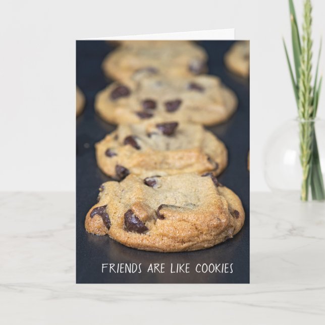 friendship and chocolate chip cookies card (Front)