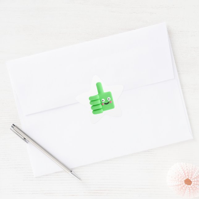 Friendship and greetings classic round sticker (Envelope)