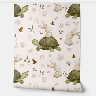Friendship and Sweetest Journeys - Hare Turtle Wallpaper