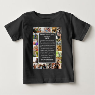 Friendship Appreciation BFF 22 Photo Collage Baby T-Shirt