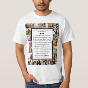 Friendship Appreciation BFF 22 Photo Collage T-Shirt