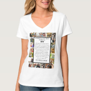 Friendship Appreciation BFF 22 Photo Collage T-Shirt