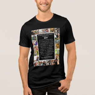 Friendship Appreciation BFF 22 Photo Collage Tri-Blend Shirt