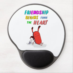 Friendship Begins From Heart July Demon 30 Friends Gel Mouse Mat