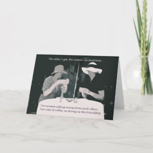 Friendship/birthday card for woman