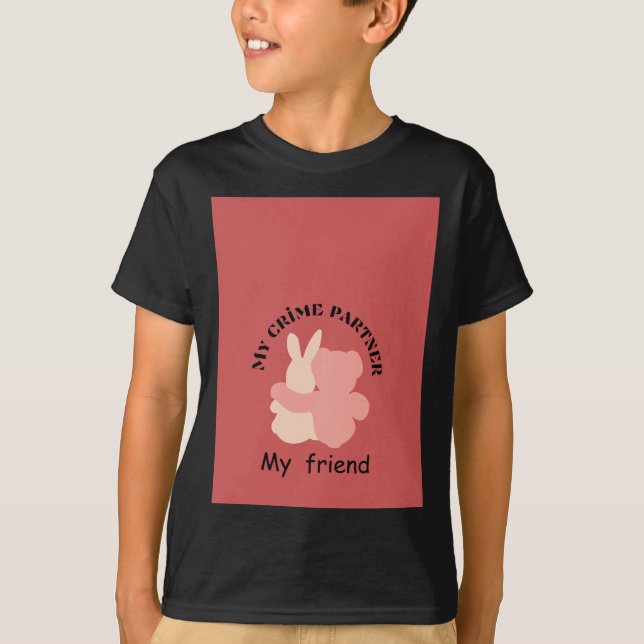 Friendship black t-shirt  (Front)