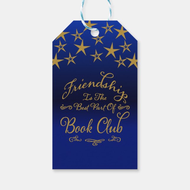 Friendship Book Club Gift Tags (Back)