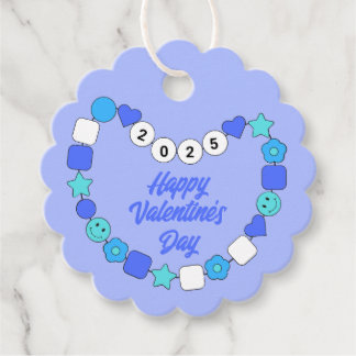 Friendship Bracelet Bejeweled Valentine's Day Favour Tags