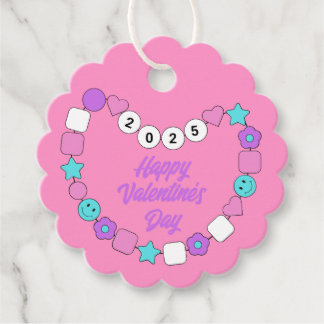 Friendship Bracelet Bejeweled Valentine's Day Favour Tags