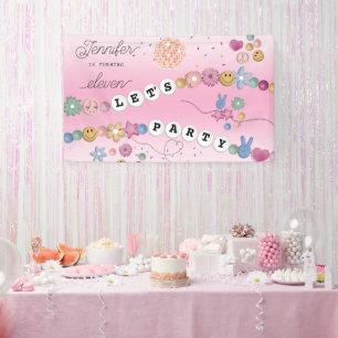 Friendship Bracelet Girl Jewellery Birthday Party Banner