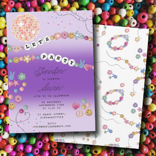 Friendship Bracelet Girl Jewellery Birthday Party Invitation