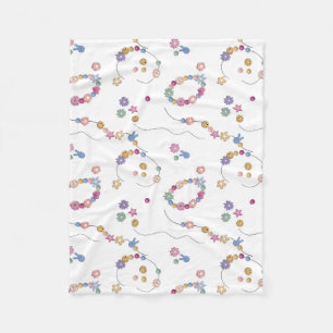 Friendship Bracelet Girl Jewellery Pattern Fleece Blanket