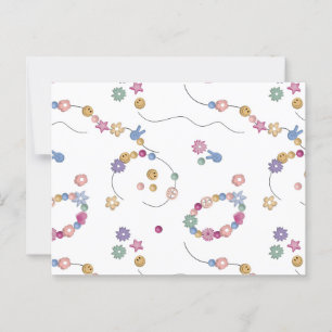 Friendship Bracelet Girl Jewellery Pattern Postcard