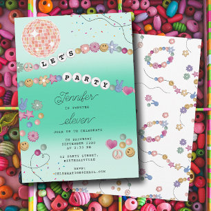 Friendship Bracelet Girl Jewelry Birthday Party Invitation