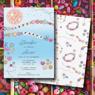 Friendship Bracelet Girl Jewelry Birthday Party Invitation