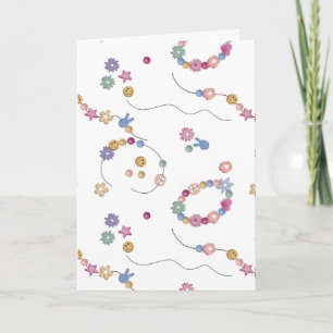 Friendship Bracelet Girl Jewelry Pattern Card