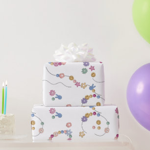 Friendship Bracelet Girl Jewelry Pattern Wrapping Paper