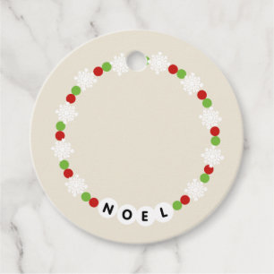 Friendship Bracelet Noel Christmas  Favour Tags