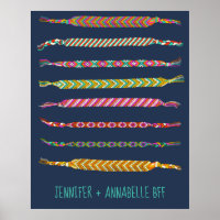 Friendship Bracelets Illustrations Personalized