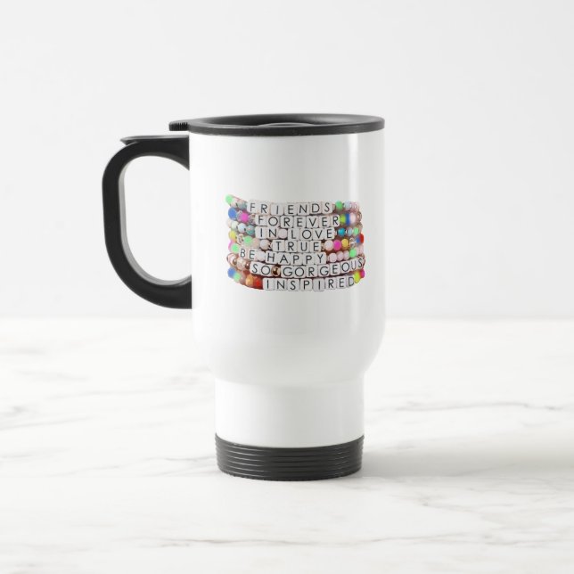 Friendship Bracelets Travel Mug (Left)