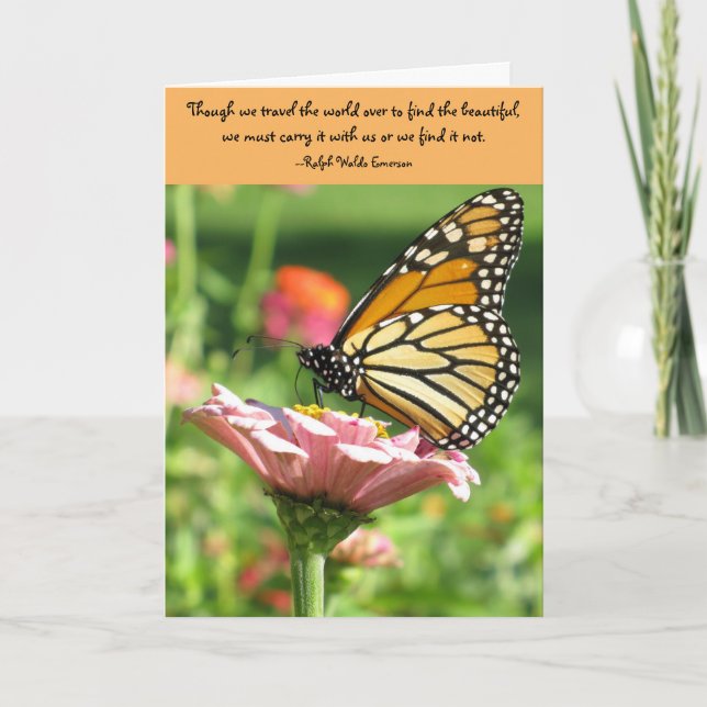 Friendship card--Emerson Quote Card (Front)