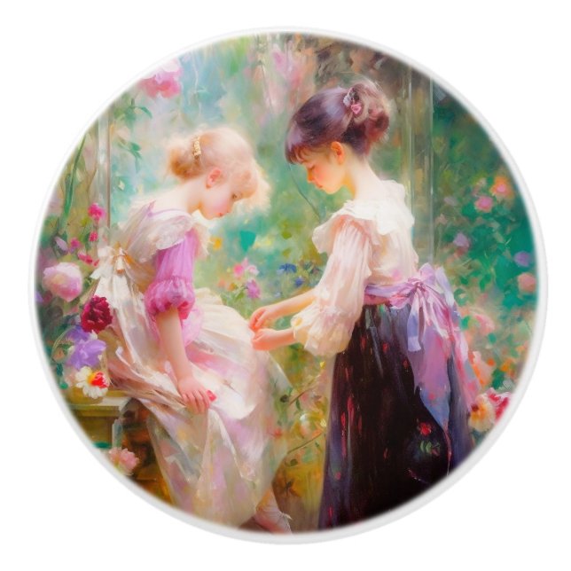 Friendship  ceramic knob (Front)