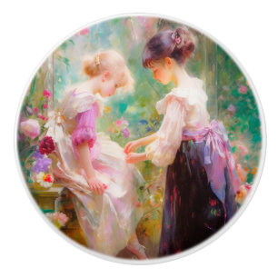 Friendship  ceramic knob