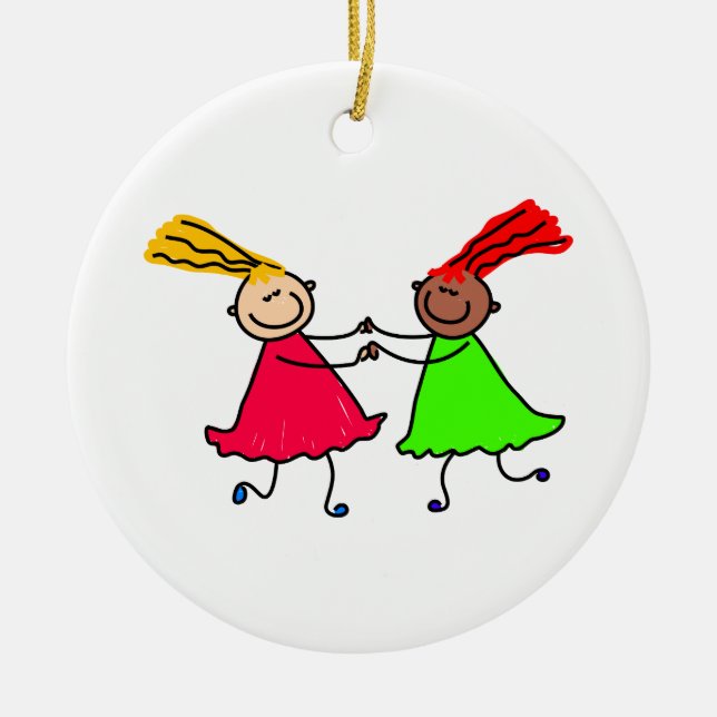 Friendship Ceramic Tree Decoration (Front)