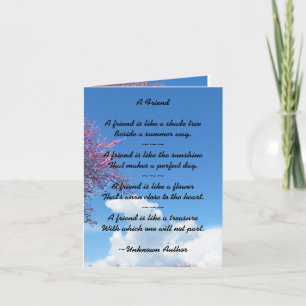 Friendship Cherry Blossom Card
