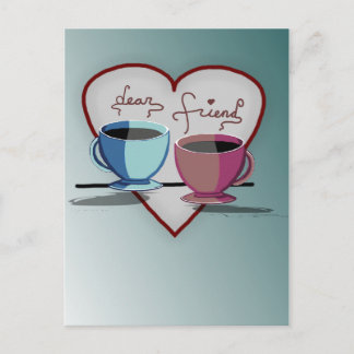 Friendship Coffee Cups Valentine's Day Card