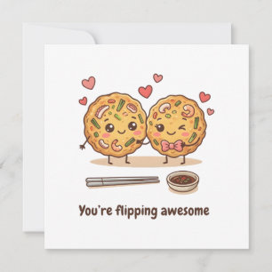Friendship Compliment Korean Greeting With Pajeon Card